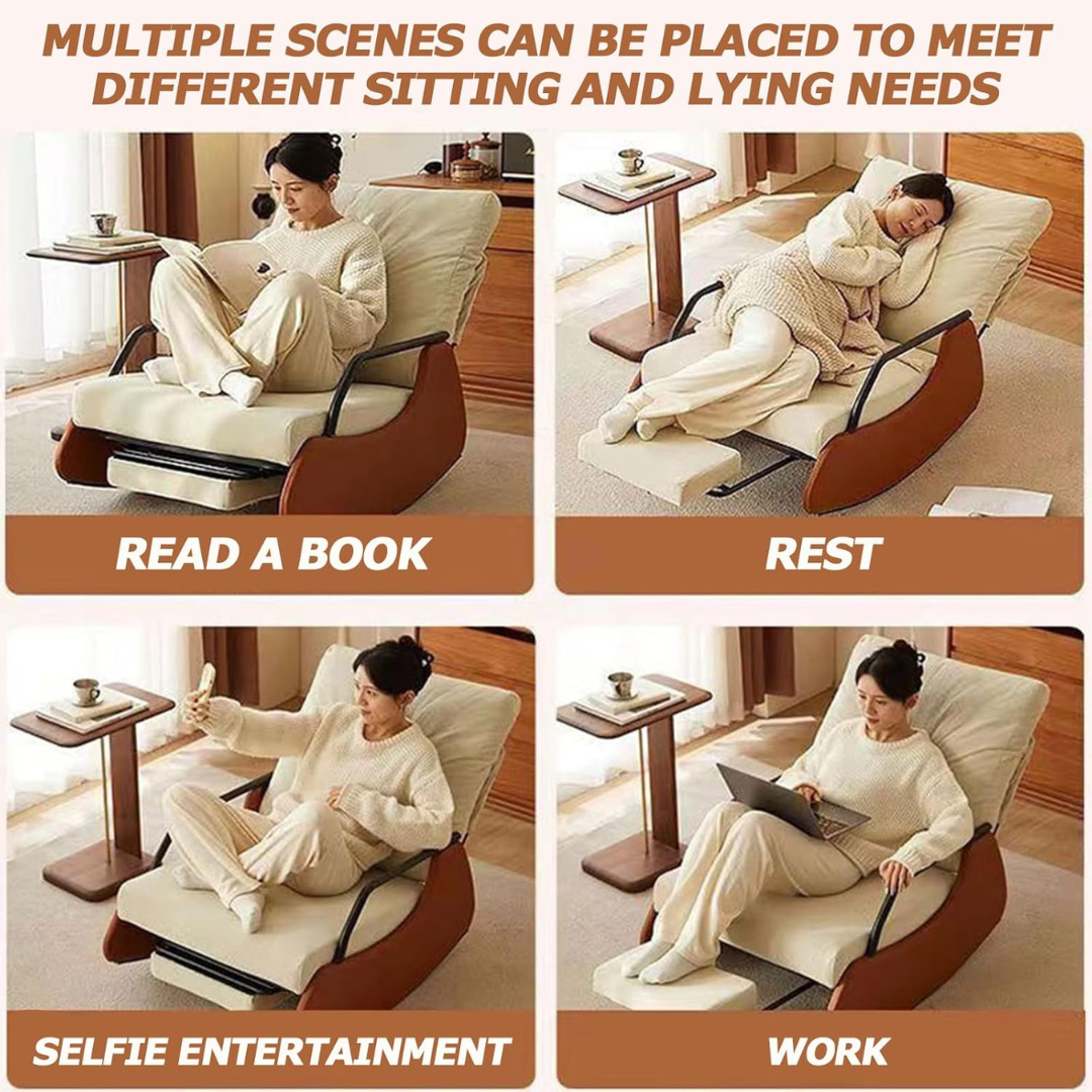 Modern Rocking Chair with Footstool