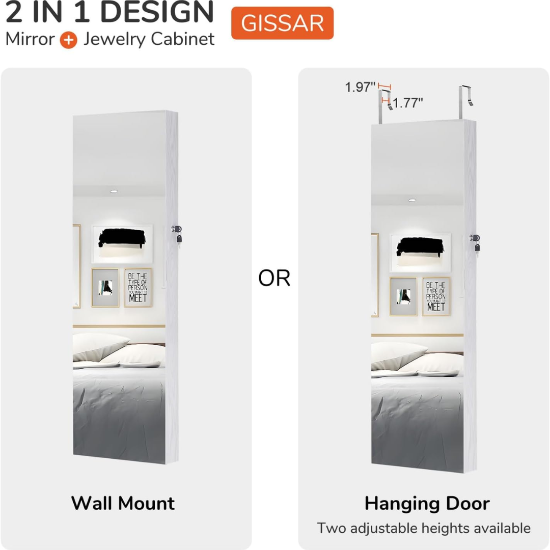 Mirror Jewelry Cabinet