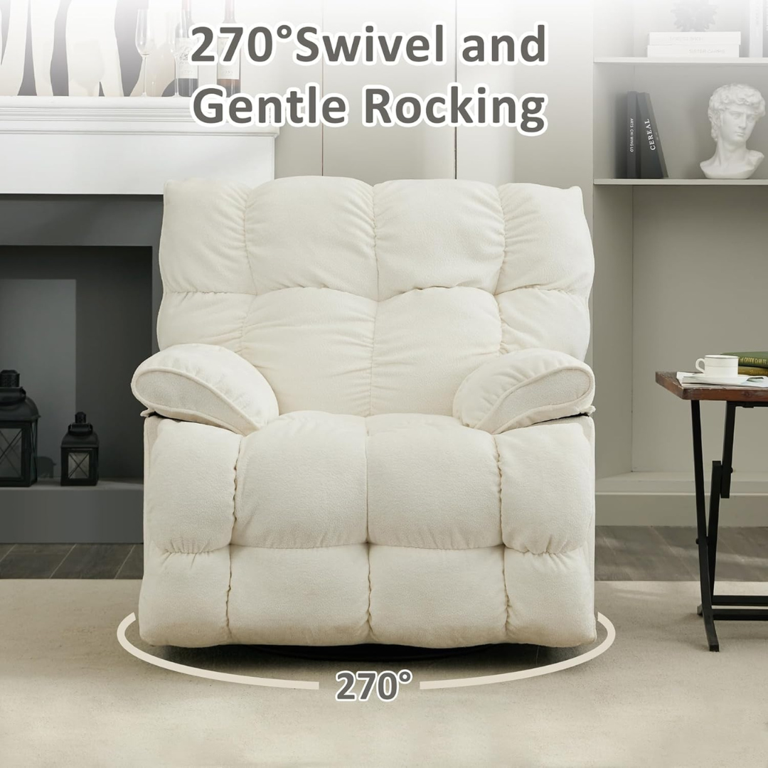 Super Comfy Overstuffed Extra Wide Rocking Recliners