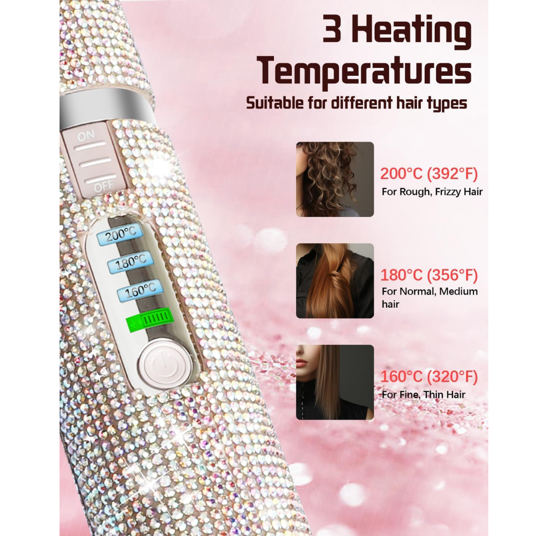 Gemstone Wireless Hair Straightener