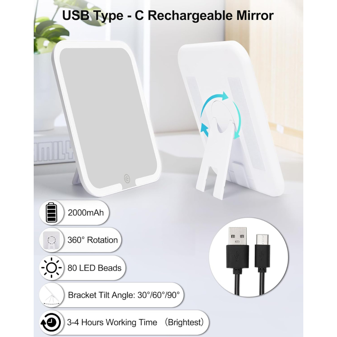 Makeup Bag with LED Mirror