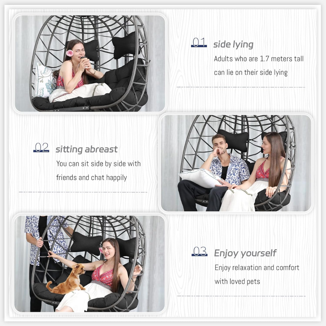 Double Swing Egg Chair