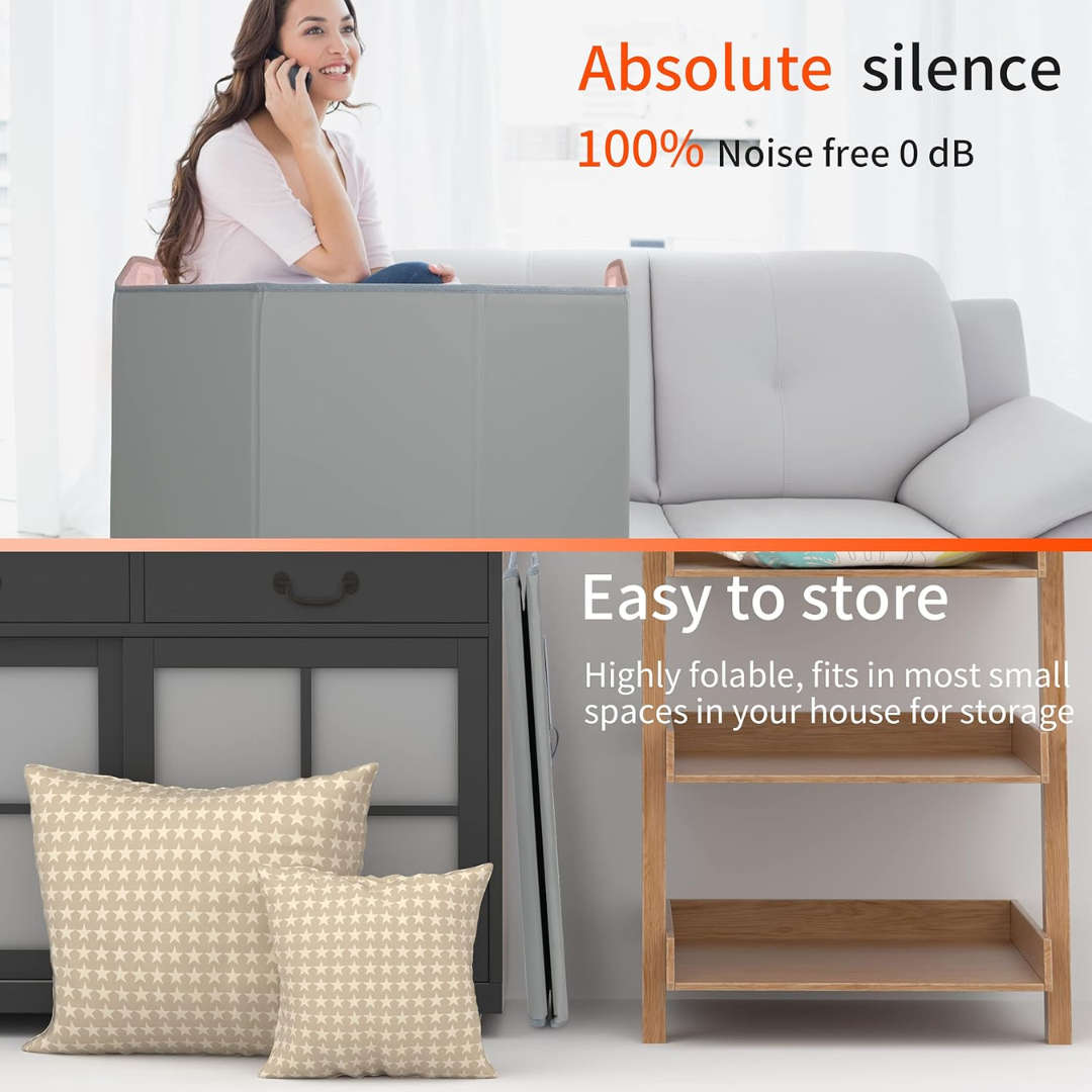 Portable 5-panel foot warmer