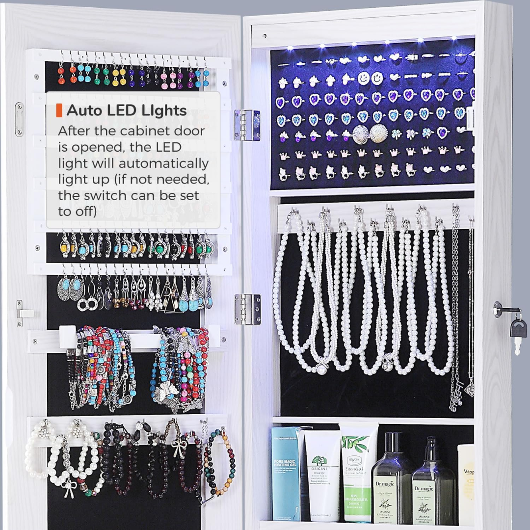 Mirror Jewelry Cabinet