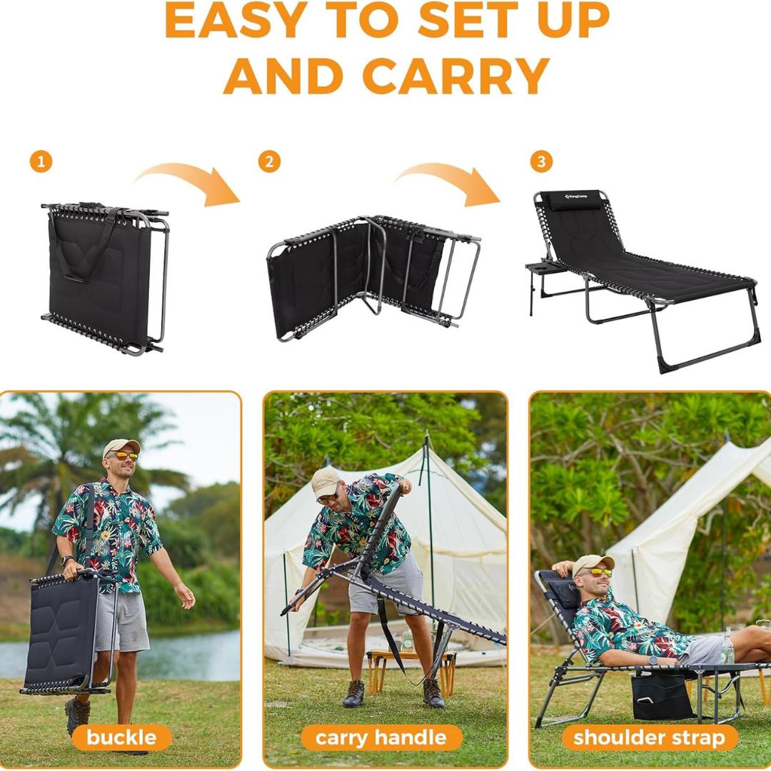 Beach Reclining Patio Pool Chair