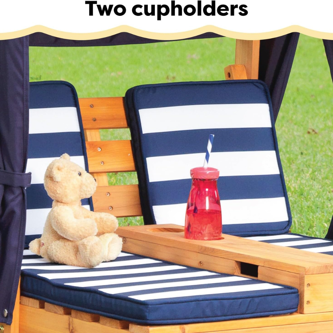 Double Garden Sun Lounger for Kids