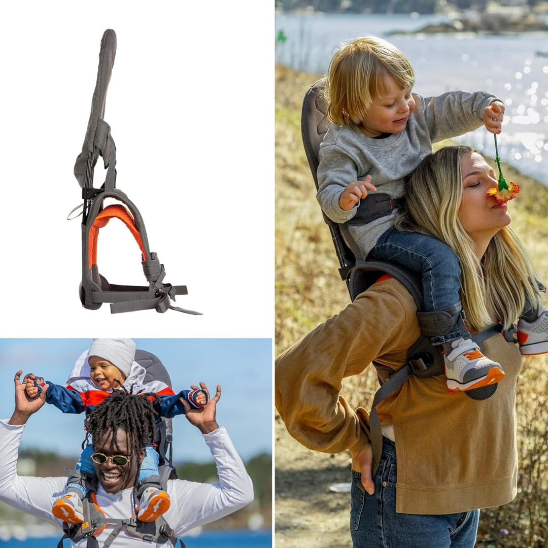 Lightweight Child Shoulder Carrier and Sunshade Bundle - For Kids 6 Months to 4 Years Old