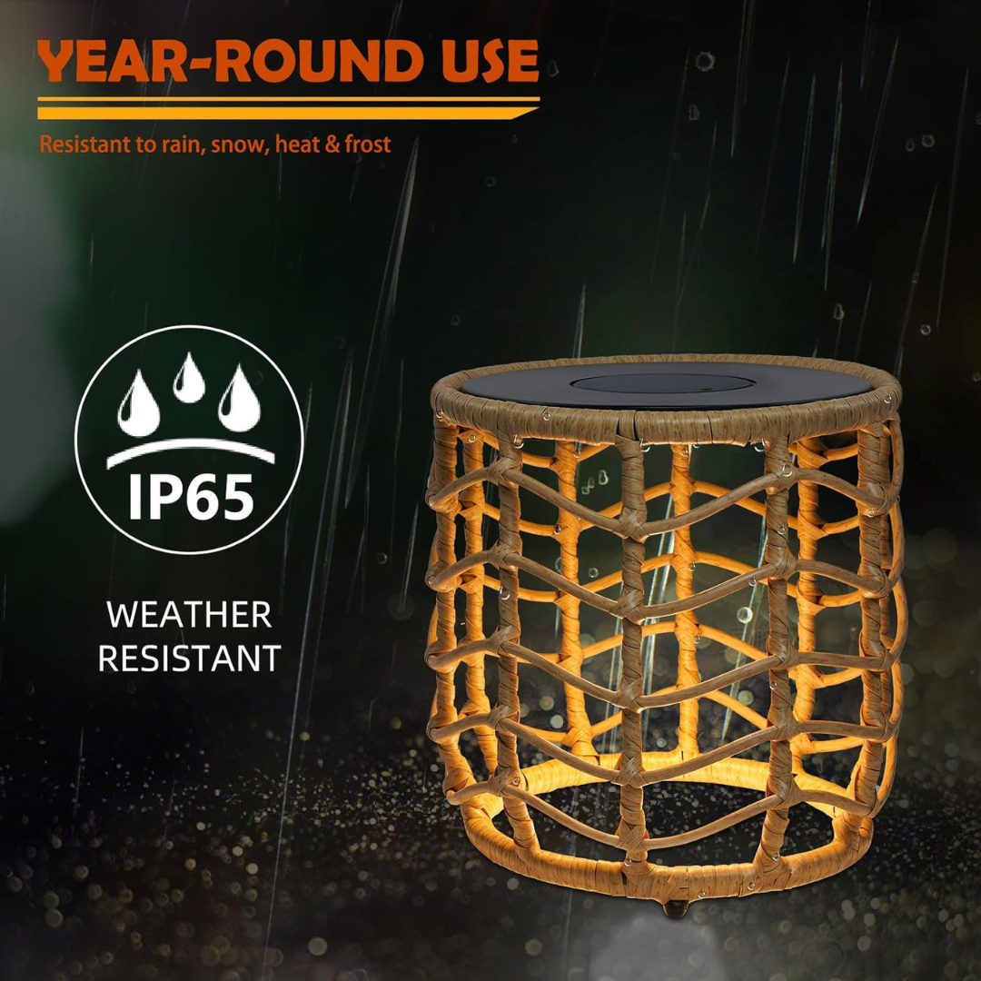 Solar Yard Boho Solar Nesting Tables