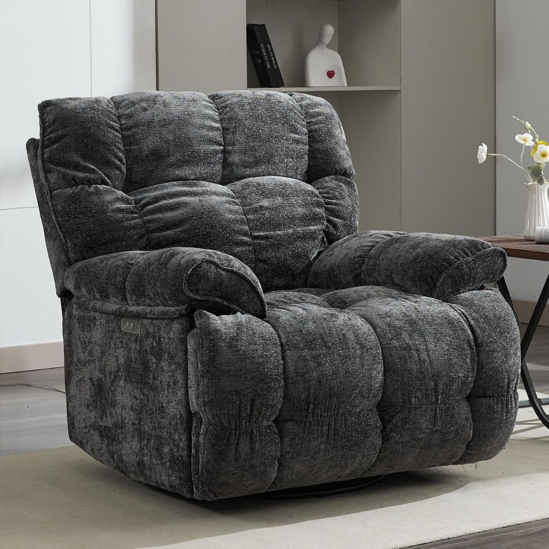 Super Comfy Overstuffed Extra Wide Rocking Recliners