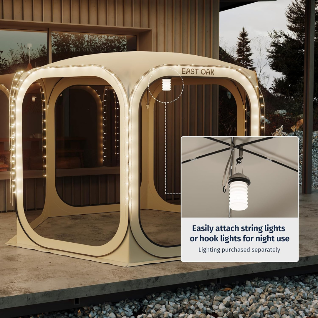 Screen House Tent Pop-Up -- Portable Screen Room Canopy