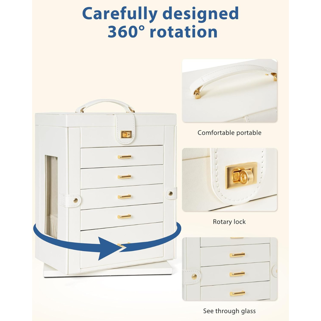360° Rotating Jewelry Storage
