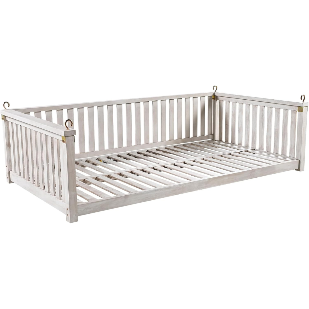 Porch Swing with Ropes for Backyard