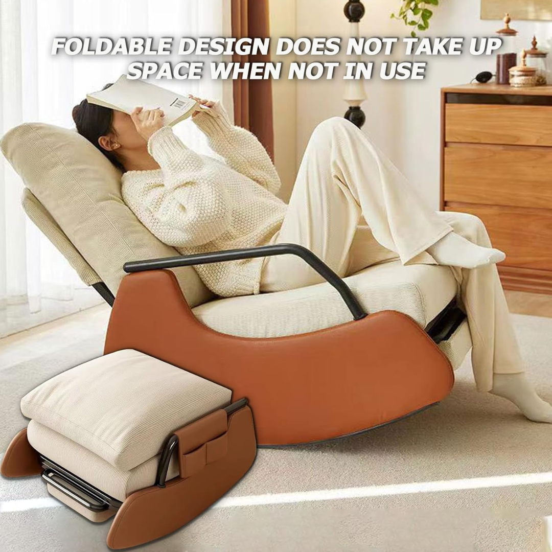 Modern Rocking Chair with Footstool