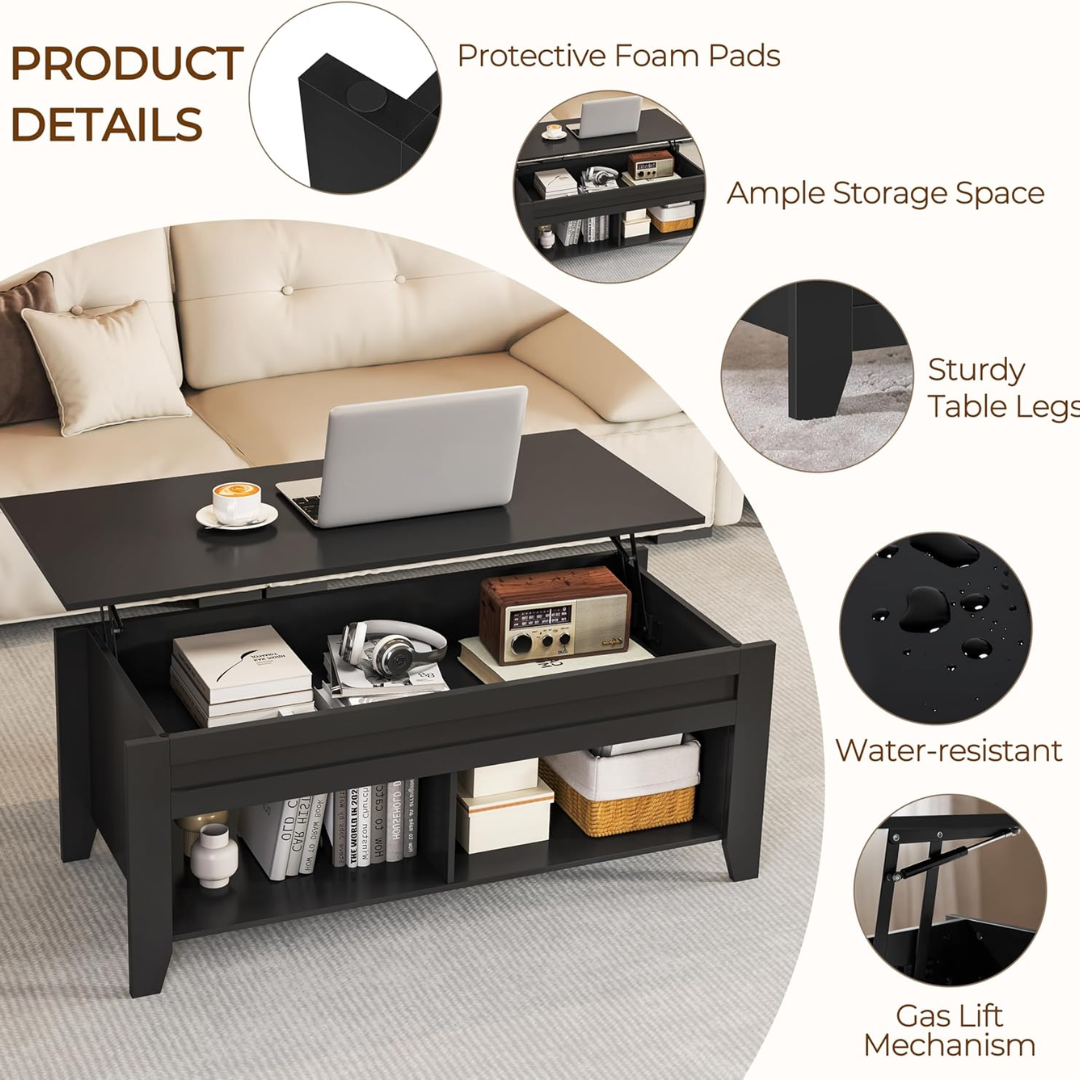 Lift-Top Coffee Table