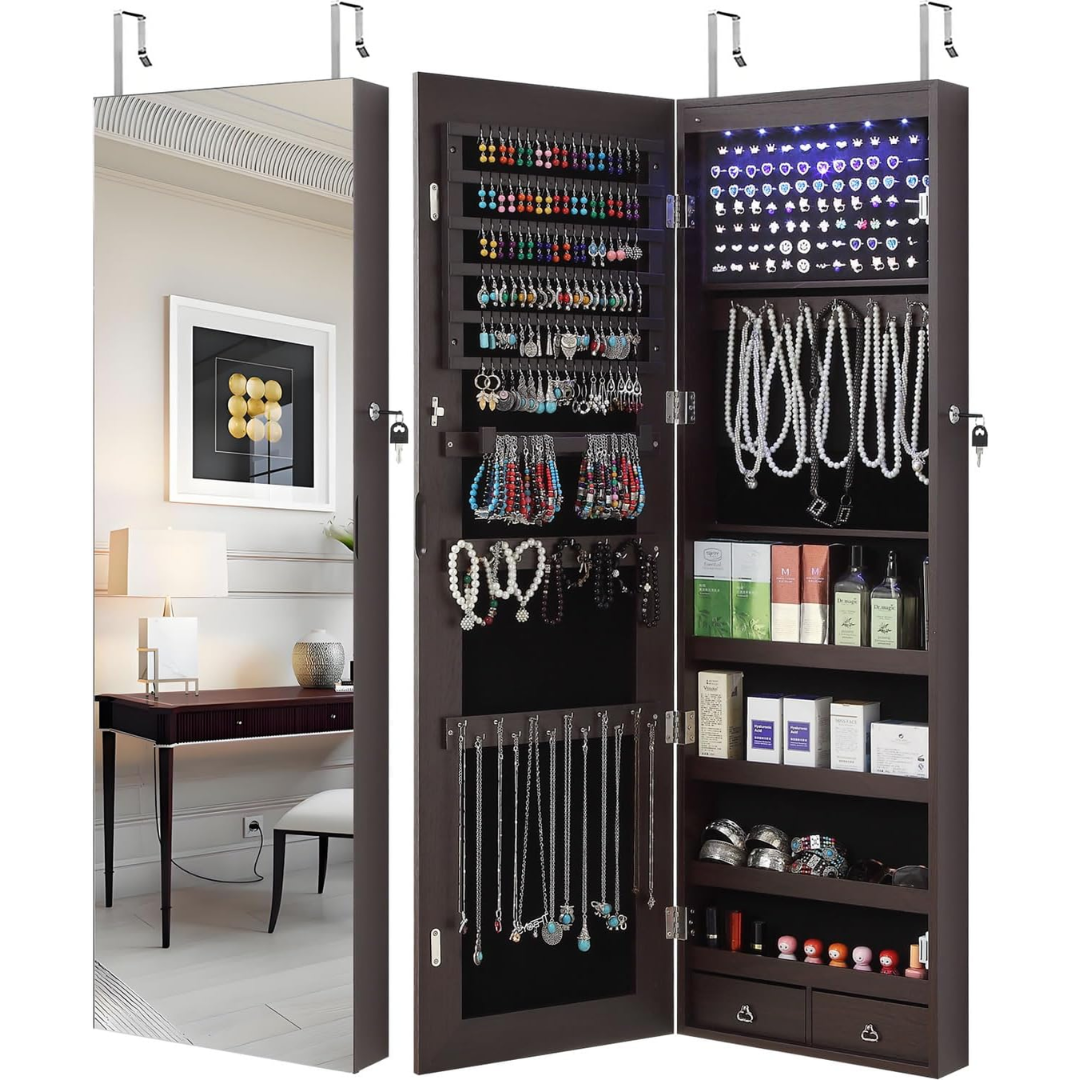 Mirror Jewelry Cabinet