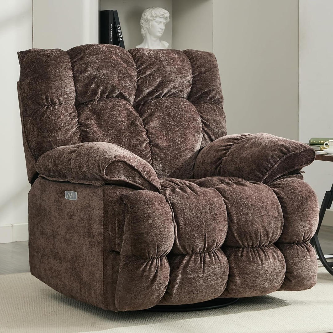 Super Comfy Overstuffed Extra Wide Rocking Recliners