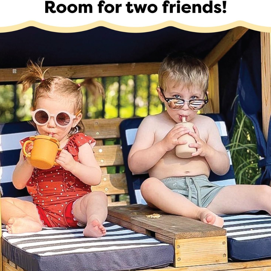 Double Garden Sun Lounger for Kids