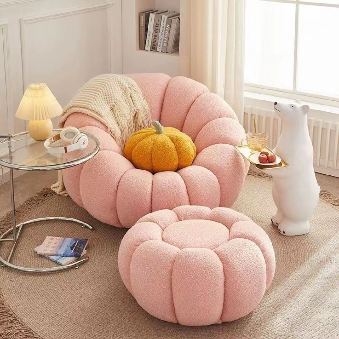 Modern Lamb Fleece Sofa Set